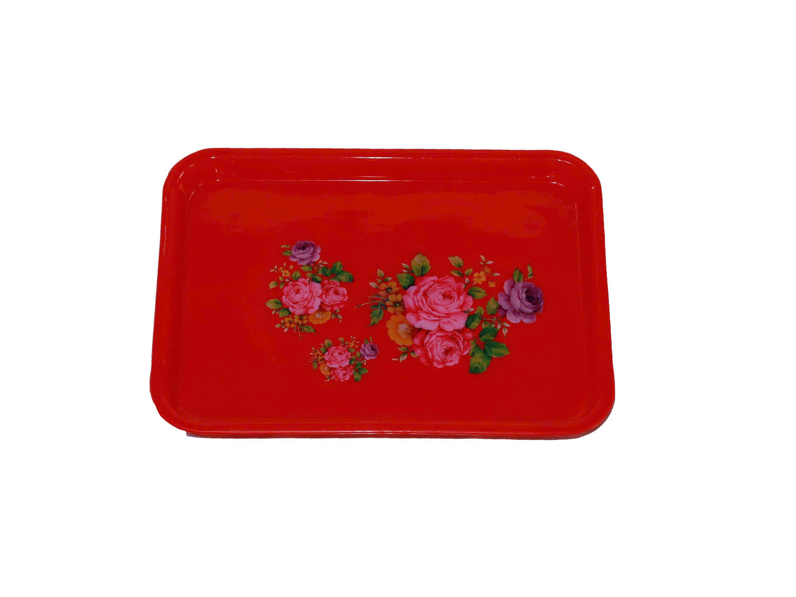 Mâm Hoa Chữ Nhật Đỏ